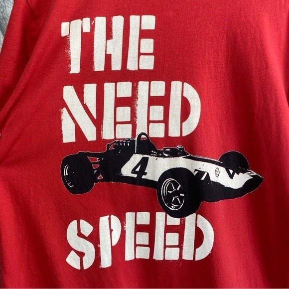 Auto Mobile Racing Club- Red “The Need 4 Speed” Tee Shirt- Sz. L - Picture 2 of 7